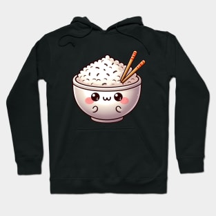 Cheerful Kawaii Rice Bowl Hoodie